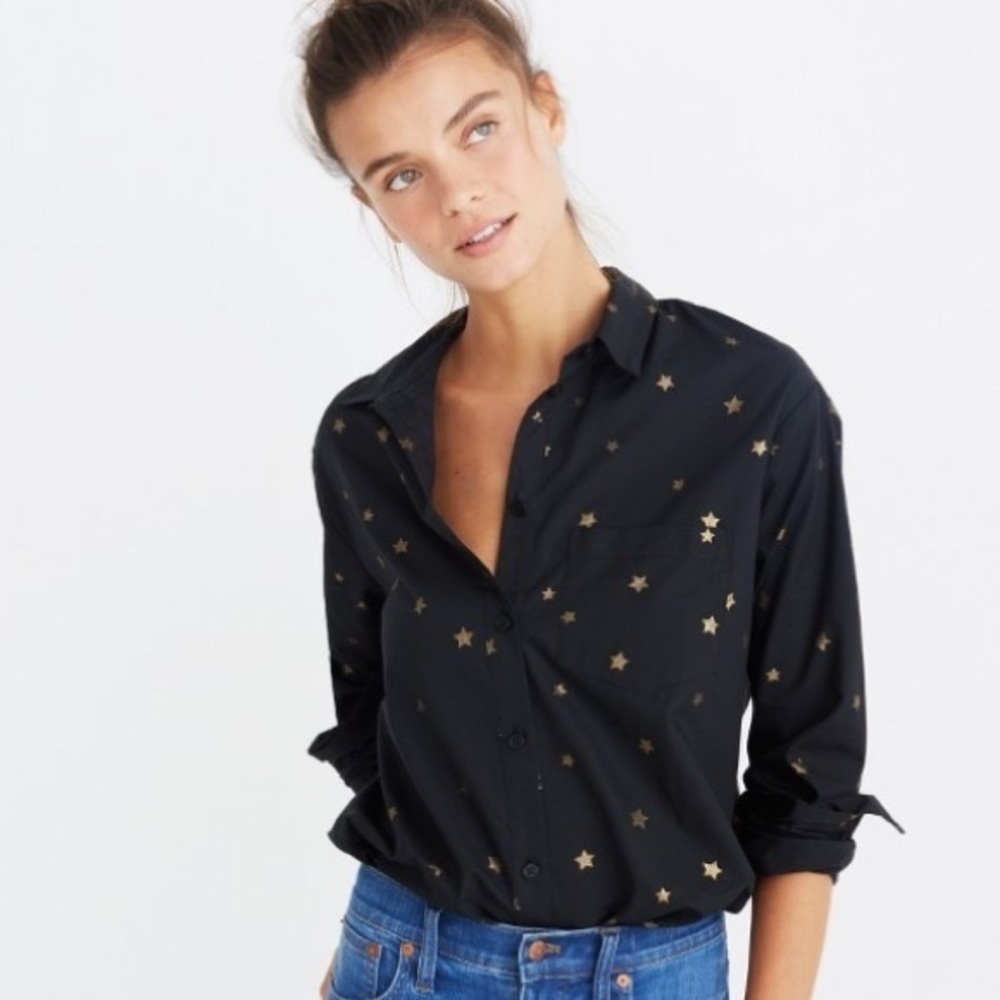 Madewell Ex-Boyfriend Shirt - Star Print
